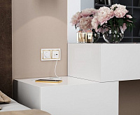 Веркель Розетка USB тип A+C (белый) W1171801