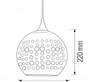 Светильник подвесной 021-007-0001Е27 Хром 3D