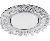 Светильник с подсветкой GX53 CD4034 15 W 4000К прозрачный хром сн/пр