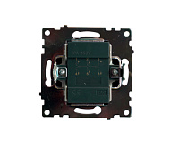 Катрин Переключатель 2-кл черный GLS10-7107-05