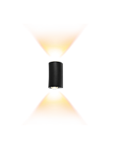 Настенный светодиодный светильник NUOVO 3000К IP54 черный düwi 24347 2 сн/пр