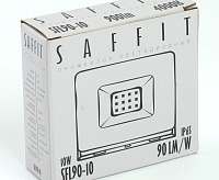 Прожектор светодиодный&nbsp;&nbsp;10W 6400K IP65 черный SFL90-10