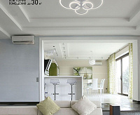 Люстра светодиодная "EUROPA" 132W 6R-800/600-BLACKCHROME/WHITE-220-IP20