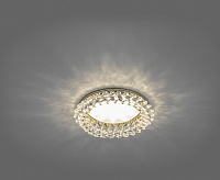 Светильник встраиваемый GX53 CD5353 15W прозрачный-золото сн/пр