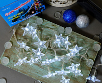 ULD-S0280-020\DTA WHITE IP20 Гирлянда свет-ная ЗВЕЗДОЧКИ, 2,8 м, прозрачный&nbsp;&nbsp;сн/пр