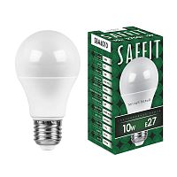 Лампа светодиодная 10W 2700K E27 SBA6010 шар (SAFFIT)