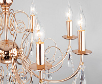 Люстра металл 10094/8 золото/прозрачный хрусталь сн/пр