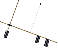 Люстра Рия черный&nbsp;&nbsp;w126*6 h96/66/56 GU10 4*10w