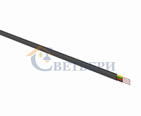 Кабель телефонный 4 жилы черный 01-5109-6