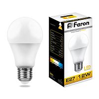 Лампа светодиодная 12W E27 2700K LB-93 шар (Feron)