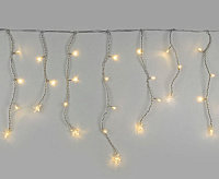 Гирлянда бытовая электрическая бахрома/теплый белый 100-002