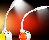 Настольная лампа TL-320S серебристый с RGB ночником