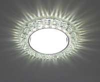 Светильник с подсветкой GX53 CD4045 15W 4000К прозрачный хром сн/пр