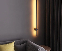 Бра CODE 5W L-400x55x96-WW-BLACK-220-IP20