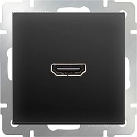 Веркель Розетка HDMI (черный матовый) WL08-60-11