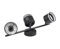 Светильник настенно-потолочный под лампу PCL 0703 3*GX53 BL черный IP20