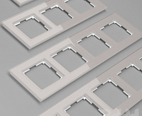 Веркель Рамка на 1 пост (дымчатый/стекло) W0011117