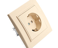 Эрна Розетка 1-ая с/з в сборе слоновая кость PST16-9010-02
