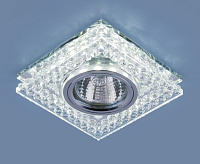 Светильник встраиваемый 8391 MR16 CL/SL прозрачный/серебро