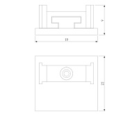 Brass Line Заглушки для накладного шинопровода латунь (2шт) 85230/00