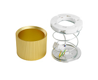 Светильник потолочный GX53 12W 230V золото HL458