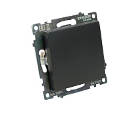 Катрин Переключатель перекрестный 1-кл черный GLS10-7110-05