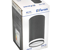 Светильник потолочный MR16 GU10 35W 230V черный ML162