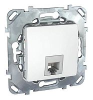 Розетка Schneider Electric Unica Class MGU5.492.18ZD, металл, белая