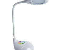 Настольная лампа 7W, 6000-6500K, 100-240V, белый DE1730 сн/пр