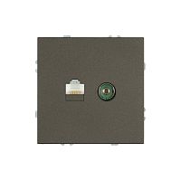 Эмили Розетка TV + компьютерная RJ-45, антрацит, RST00-5106-09