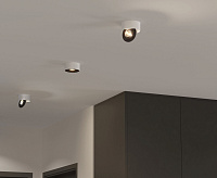 Накладной светильник Glide 8W 4200K белый/черный сн/пр