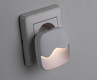 Ночник светодиодный, квадрат  0.45W 230V белый FN1120