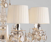 Люстра металл 10098/8 серебро/тонированный хрусталь