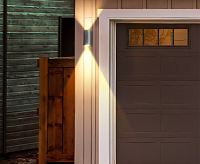 Настенный светодиодный светильник NUOVO 3000К IP54 черный düwi 24347 2