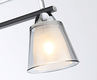 Люстра TR303231/2 BK/CH/SM/FR черный/хром/дымчатый/белый матовый E27*2 max 60W 340*120*250