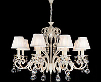Люстра с хрусталем 12075/8 белый сн/пр