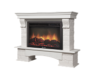 Портал Forte 26/30S камень белый, шпон беленый дуб