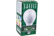 Лампа светодиодная 13W 6400K E14 230V SBG4513 шар (SAFFIT)