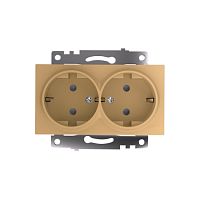 Катрин Розетка 2-ая с/з со шторками золото GLS16-7114-08