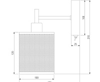Бра 70109/1 бронза