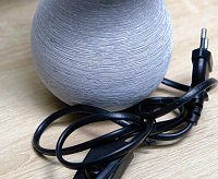 Настольная лампа BETA 1xE14 R-100x120x275-GRAY/GRAY-220-IP20