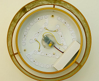 Светильник светодиодный накладной 36W 4200-6400K золото