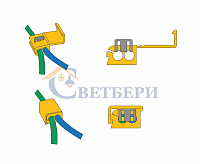 Ответвитель 4,0-6,0 мм желтый 08-0781 сн/пр