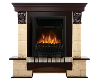 Портал Forte Classic камень бежевый шпон темный дуб