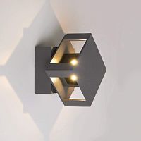 Настенный светодиодный светильник 1606 TECHNO LED TELLUS&nbsp;&nbsp;графит IP65 сн/пр