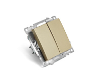 Катрин Выключатель 2-кл золото GLS10-7104-08
