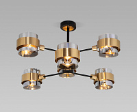 Люстра 70127/6 черный/дымчатый