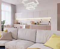 Люстра светодиодная "AKRILIKA" 120W 3S-APP-555-CHROME/CLEAR-220-IP20 