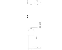 Подвесной светильник 50180/1 янтарный сн/пр