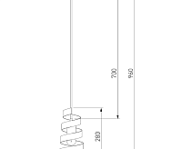 Подвесной светильник 50058/1 черный сн/пр